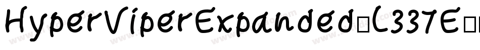 HyperViperExpanded-L337E字体转换