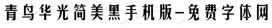 青鸟华光简美黑手机版字体转换