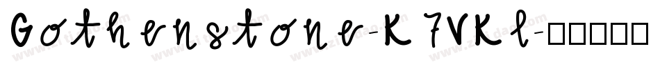 Gothenstone-K7VKl字体转换