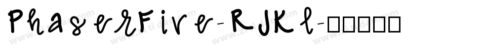 PhaserFive-RJKl字体转换