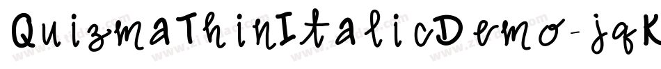 QuizmaThinItalicDemo-jqKl字体转换