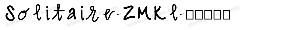 Solitaire-ZMKl字体转换