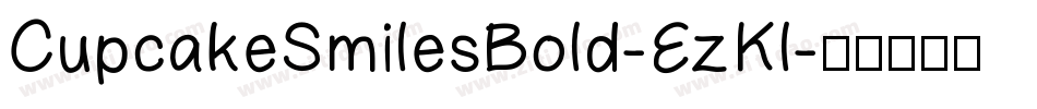 CupcakeSmilesBold-EzKl字体转换