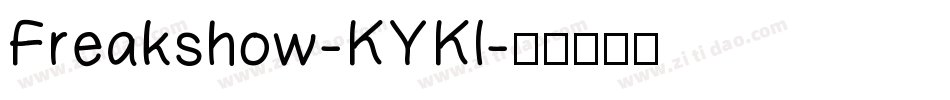 Freakshow-KYKl字体转换