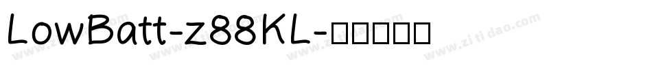 LowBatt-z88KL字体转换