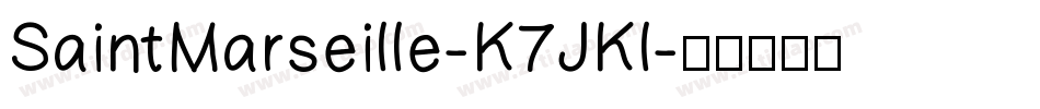 SaintMarseille-K7JKl字体转换