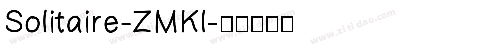 Solitaire-ZMKl字体转换