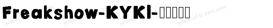 Freakshow-KYKl字体转换