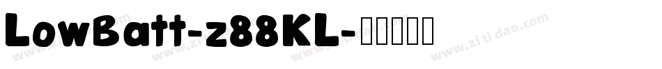 LowBatt-z88KL字体转换