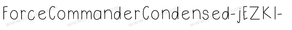 ForceCommanderCondensed-jEZKl字体转换