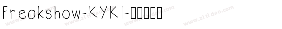 Freakshow-KYKl字体转换