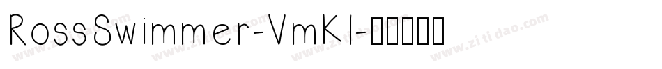 RossSwimmer-VmKl字体转换