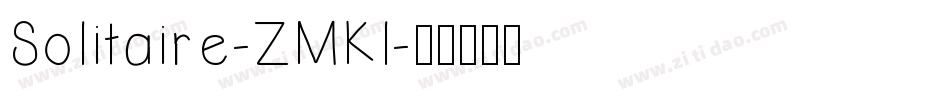 Solitaire-ZMKl字体转换