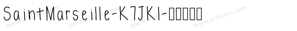 SaintMarseille-K7JKl字体转换