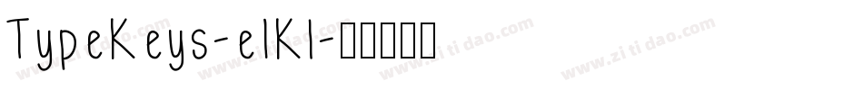 TypeKeys-e1Kl字体转换