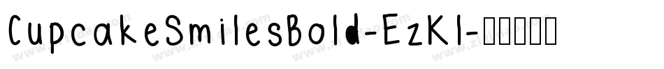 CupcakeSmilesBold-EzKl字体转换