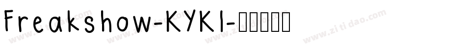 Freakshow-KYKl字体转换