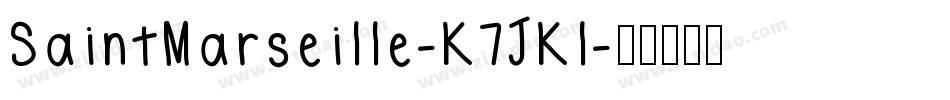 SaintMarseille-K7JKl字体转换