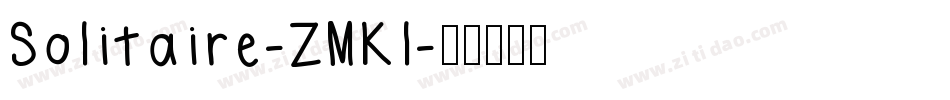 Solitaire-ZMKl字体转换