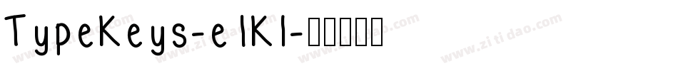 TypeKeys-e1Kl字体转换