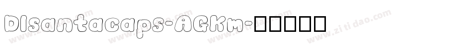 Dlsantacaps-AGKm字体转换