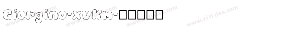 Giorgino-xvKm字体转换