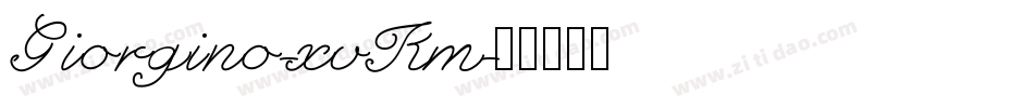 Giorgino-xvKm字体转换