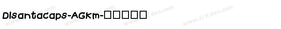 Dlsantacaps-AGKm字体转换