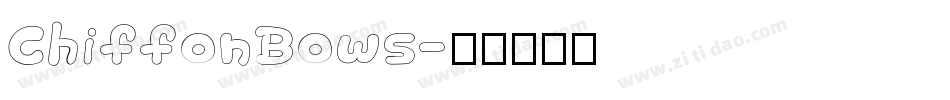 ChiffonBows字体转换
