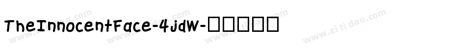 TheInnocentFace-4jdW字体转换