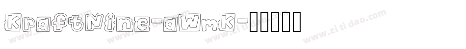 KraftNine-aWmK字体转换 KraftNine-aWmK字体转换