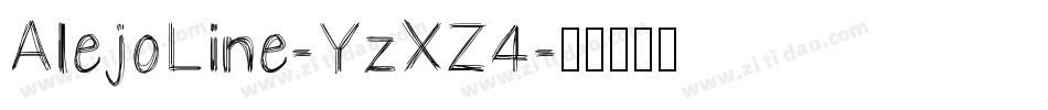 AlejoLine-YzXZ4字体转换