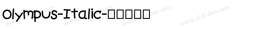 Olympus-Italic字体转换
