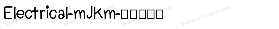 Electrical-mJKm字体转换