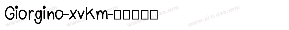 Giorgino-xvKm字体转换
