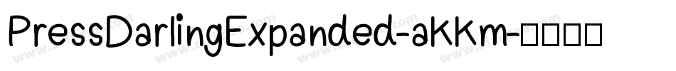 PressDarlingExpanded-aKKm字体转换