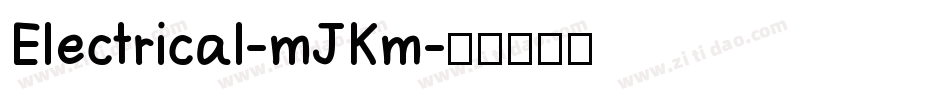 Electrical-mJKm字体转换