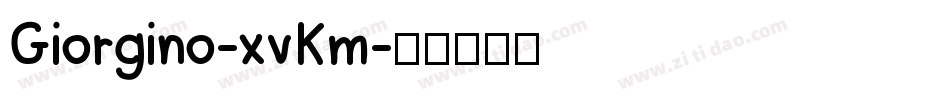 Giorgino-xvKm字体转换