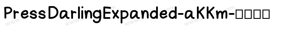 PressDarlingExpanded-aKKm字体转换