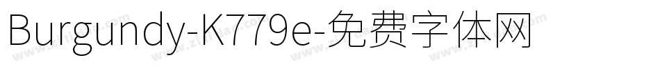 Burgundy-K779e字体转换