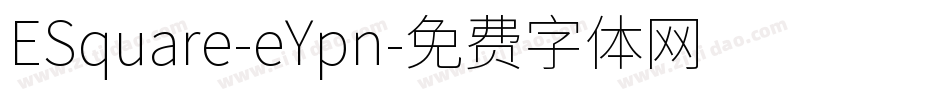 ESquare-eYpn字体转换