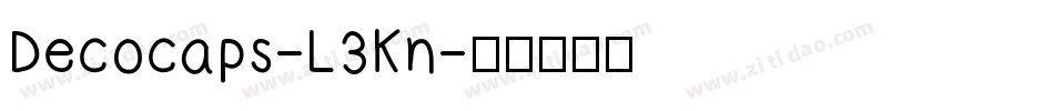 Decocaps-L3Kn字体转换