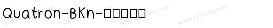 Quatron-BKn字体转换