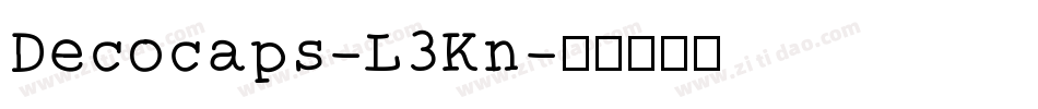 Decocaps-L3Kn字体转换