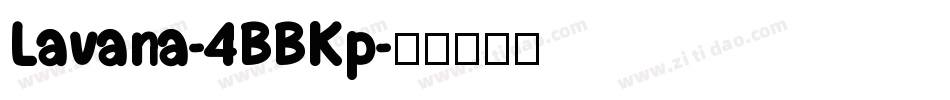 Lavana-4BBKp字体转换