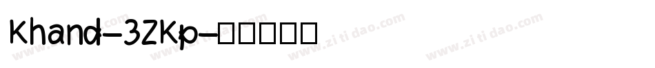 Khand-3ZKp字体转换