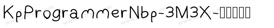 KpProgrammerNbp-3M3X字体转换
