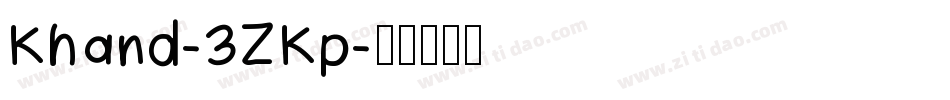 Khand-3ZKp字体转换