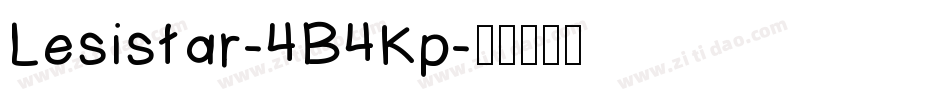 Lesistar-4B4Kp字体转换