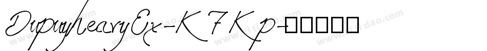 DupuyheavyEx-K7Kp字体转换